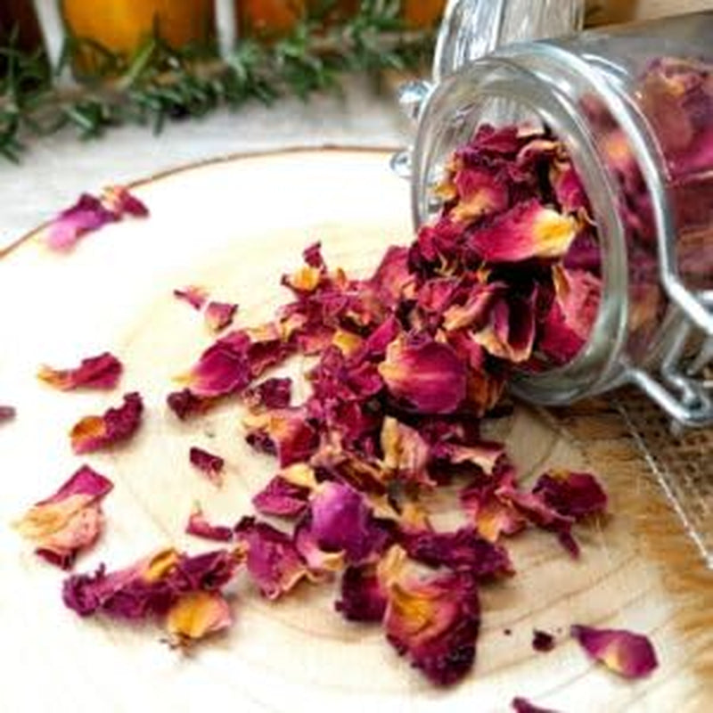 500 g muguri de trandafir comestibili premium - infuzie din petale de trandafir Atlas uscate - gust și aromă dulce și florală - 100% natural, pur și fără aditivi | Tazarinltd