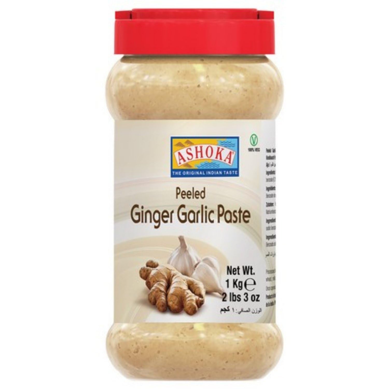 ASHOKA - Geschälte Ingwer Knoblauch Paste - (1 X 1 KG)