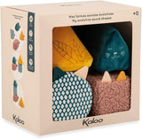 KALOO - Stimuli - 4 forme evolutive cu sunete - Produse pentru copii - Joc de stivuire - Abilități de auz și prindere - De la naștere, K227002 Jucarii Bebe Naty Shop