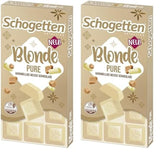 Schogetten Blonde Pure I ciocolată albă cu caramel I 100 g I porționat individual (pachet de 2)