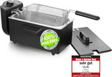 Friteuză cu ulei Emerio 3.0L cu tehnologie Cold Zone, 2000 W Electrocasnice Naty Shop Negru
