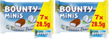 Pachet vrac Bounty Minis Chocolate, Mini batoane de ciocolată cu nucă de cocos fină, 227g, idee de cadou de ciocolată, pachet vrac de ciocolată