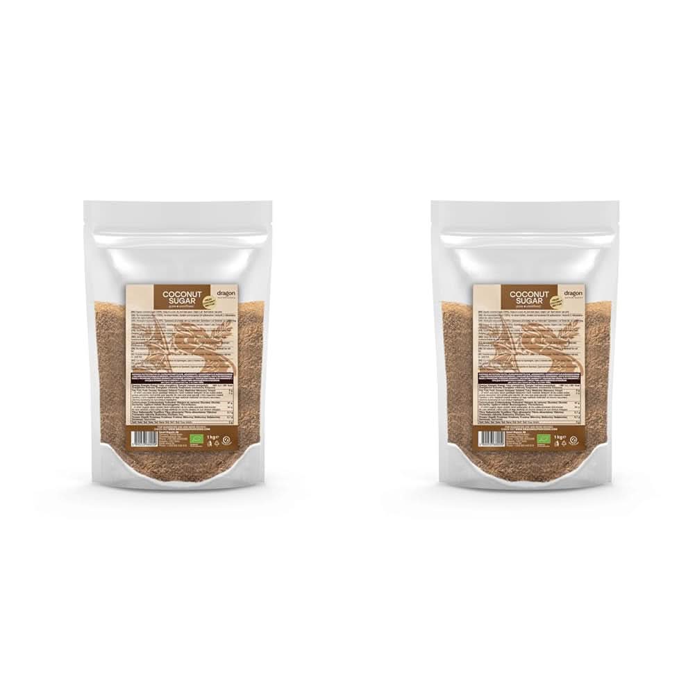 Zahăr din nucă de cocos-100% organic, nerafinat, 1 Kg Indulcitori Naty Shop 2 x 1 Kg