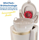 Espressor Russell Hobbs Brontë Stone cu filtru [1,25 l, 1100 W] (tehnologie de preparare WhilTech, sistem anti-picurare, placă de încălzire, carafă de sticlă, indicator al nivelului apei, funcție pauză și turnare) Espressor 26781-56
