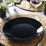 Set de veselă Arcopal Zelie din sticlă neagră, 12 piese, 4 locuri, negru