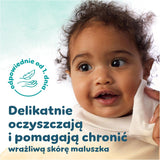 Șervețele umede Pampers Harmony Protect & Care, 18 pachete a câte 44 de șervețele fiecare = 792 de șervețele care ajută la restabilirea echilibrului natural al pH-ului pielii