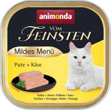 animonda vom Feinsten Mild Menu Mild Variety (32 x 100g), hrană umedă pentru pisici fără cereale, fără zahăr, hrană ușor digerabilă cu carne de curcan