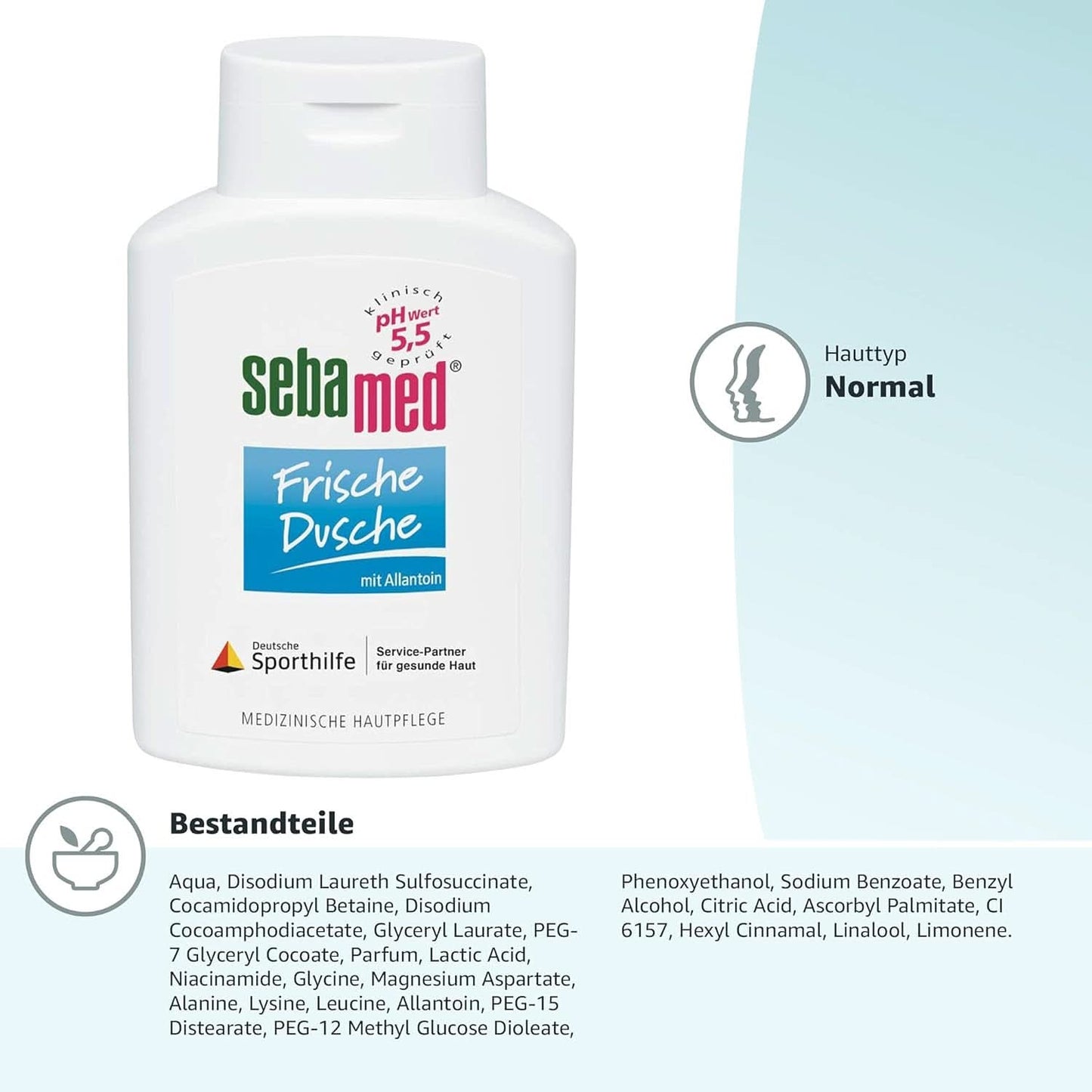 SEBAMED Fresh Shower, Gel de duș pentru piele sensibilă și stresată, unisex, 400 ml Duș și baie Naty Shop