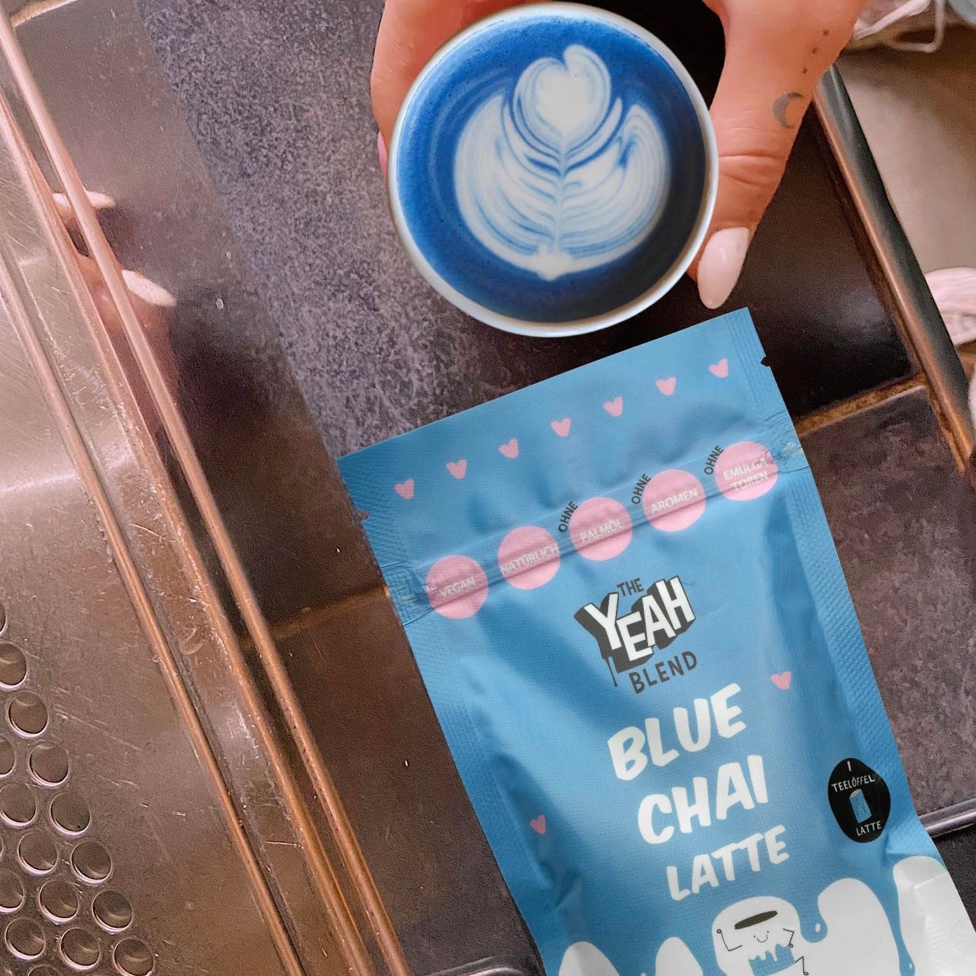 Blue Chai Latte