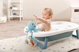 Jucărie de baie Octily 18x14cm incl. 3 figurine în cutie cadou 23.5x17x13.5cm albastru - jucărie cu elemente de prindere - jucărie pentru copii pentru baie pentru prindere și joacă Jucarii Bebe Naty Shop