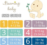 Scutece organice din bambus, mărimea 6, potrivite pentru 16+ kg, pachet de 20 de scutece