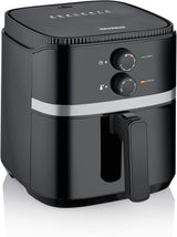 SEVERIN Friteuză cu aer cald dublă cu cameră de gătit de 2 X 3,8 L, 8 programe automate Electrocasnice Naty Shop 5 Liter Garkorb