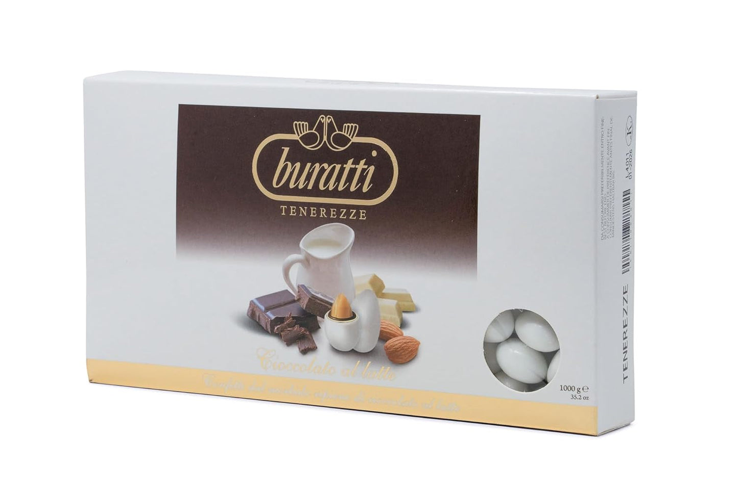 Migdale acoperite cu ciocolată albă Tenerezze, 1 bucată