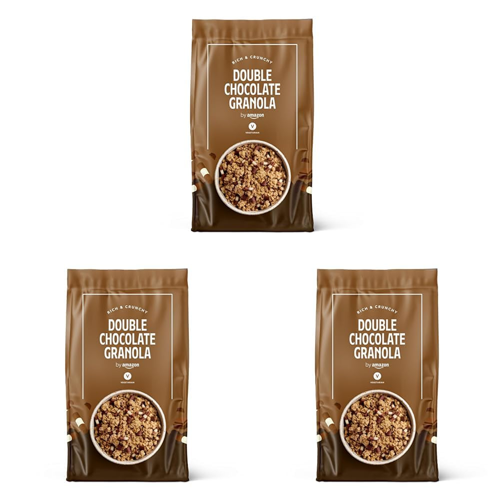 Muesli crocant cu ciocolată de la Amazon, 500g