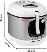 Friteuză AM4800 Mega 2Kg, friteuză cu ulei, filtru miros, 1800 W Electrocasnice Naty Shop