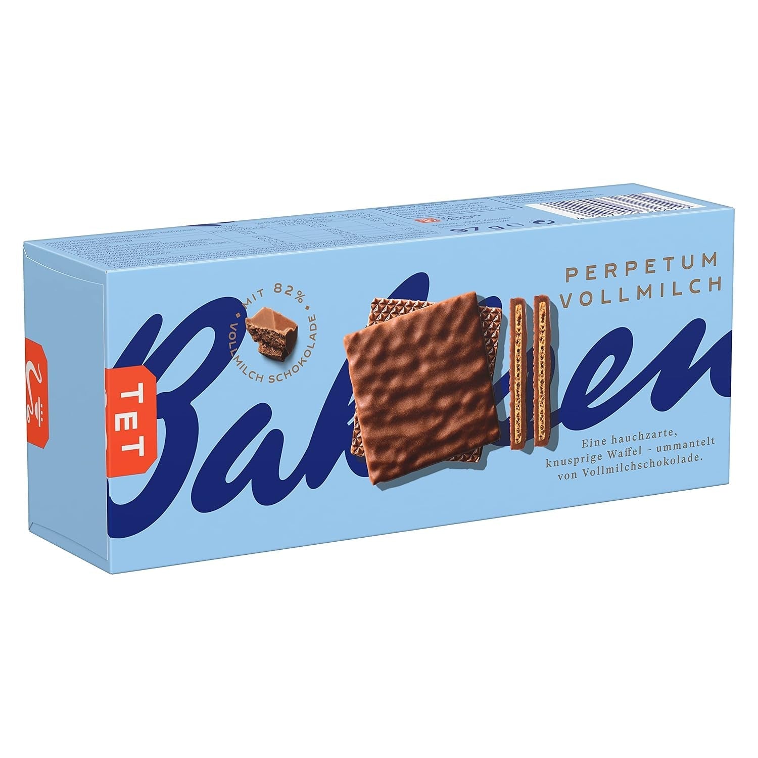 Napolitană cu ciocolată cu lapte Bahlsen Perpetum (1 x 97 g) (Pachet de 10)
