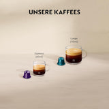 Espressor cu capsule Nespresso De'Longhi EN 80.B Inissia, pompă de înaltă presiune și funcție de economisire a energiei, oprire automată după 9 minute, volum cană pentru espresso și lungo, rezervor de apă de 0,7 l, negru