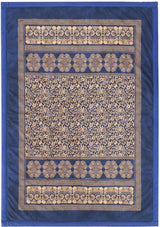 BASSETTI bumbac carouri TORCELLO culoare DARK BLUE B1 dimensiunea 135X190 Plapumi si pilote Naty Shop Albastru închis 135X190