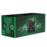 NESTLÉ AFTER EIGHT, pătrățele subțiri de ciocolată neagră cu umplutură de cremă de mentă pentru cunoscători, pachet de 5 (1 x 200g)