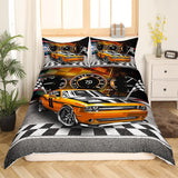 Jungen Cartoon Auto Bettwäsche Set 135X200,Kinder Bau Fahrzeuge Tröster Abdeckung Für Kind Kleinkind Teens,Dinosaurier Bettbezug,Traktor Maschinerie Bagger Bettdecke Abdeckung,Lkw Autos Bettwäsche Naty Shop Multi 9 135*200+80*80*1