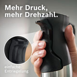 Bosch Stabmixer Ergomaster Serie 6 MSM6M673, 10 Jahre Motorgarantie, Edelstahl-Klingen, Verschleißfreie Keramik-Kupplung, Luftkühlung, Zerkleinerer, Kartoffelstampfer, Schneebesen, 1000 W Bucatarie Naty Shop