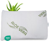 Maxxgoods pernă ortopedică, pernă de susținere a gâtului din spumă visco gel cu capac de protecție aloe vera și capac interior 100% bumbac - pernă pentru dormit pe stomac, spate și lateral (42Cm X 70Cm X 12Cm) Perne ortopedice cervicale Naty Shop 50 X 30 X 5cm