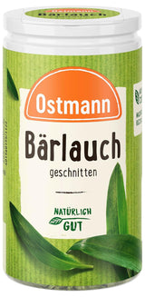Ostmann Gewürze - Bärlauch geschnitten | Milder Knoblauch-Geschmack | Für Ei- oder Reisgerichte sowie Quarkdips | 15 g in der Streudose