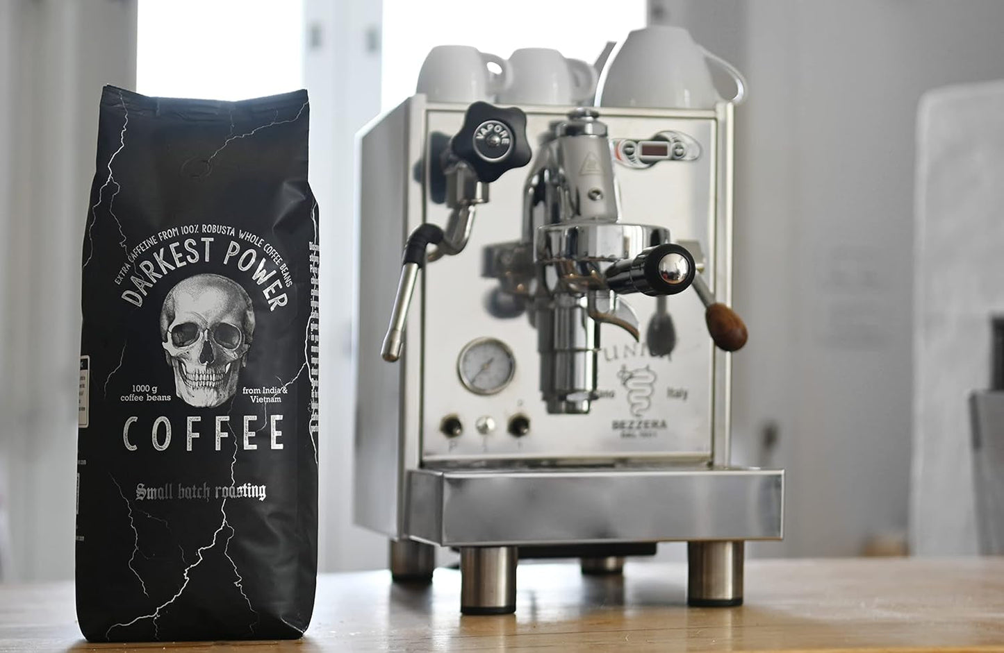 | Kaffeebohnen extra stark | Espresso 100% Robusta | viel Koffein wenig Säure | 1000g ganze Kaffee Bohnen | geeignet für Vollautomat | mit Zufriedenheitsgarantie
