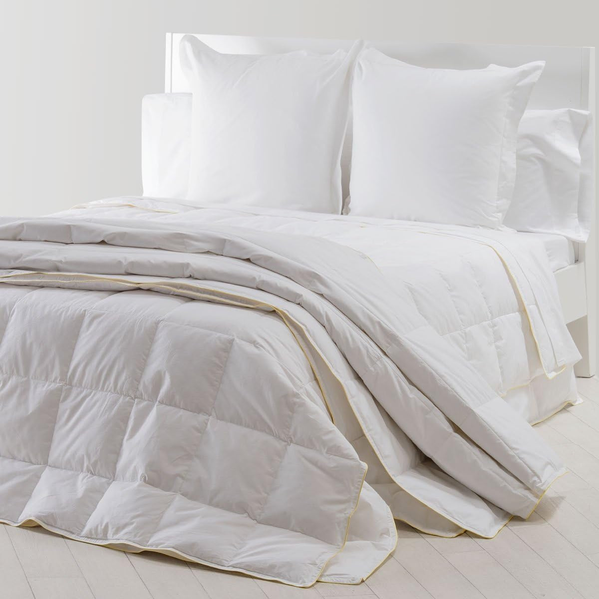 Sancarlos - Vivaldi, plapumă 4 sezoane din puf de gâscă, 180 + 120 G/M², 220 X 220 Cm, alb (alb) Plapumi si pilote Naty Shop