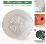 Ghiveci de flori CSYY, set de 7 ghivece de flori din plastic cu sistem de udare, 20,3/19/17,7/16,5/15,2/14/12,7 cm, ghiveci cu auto-udare și farfurie, pentru interior și exterior