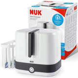Set pompa de san manuala NUK, Pernă moale din silicon, 2 biberoane perfect combinate, 150 ml Accesorii Hrana si Alaptare Bebe Naty Shop Flaschensterilisator