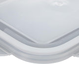 Relaxdays recipiente din sticlă cu capac, set de 6, 370 ml, recipiente pentru depozitarea alimentelor, capac din plastic, etanș, borcan din sticlă, transparent Cutii depozitare alimente Naty Shop