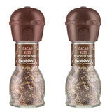 Topping pentru cafea Kotanyi Cacao Kiss | Ciocolată minunată cu bucăți fine de ciocolată, pachet de 4 (4 X 63 grame) Naty Shop Cacao Kiss 2 râșnițe manuale cu cacao