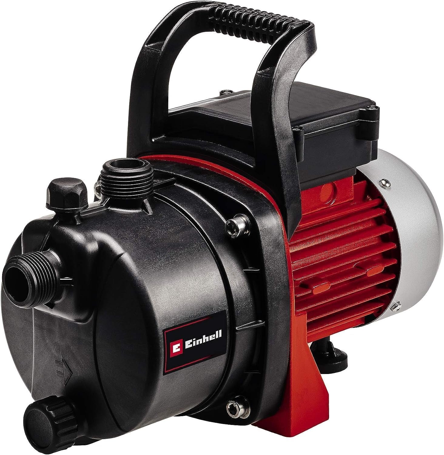 Set pompă de grădină Einhell GC-GP 6538 Set/I (650 W, max. 3,6 bar, debit 3800 L/h, șurub de umplere/golire cu apă, incl. furtun de aspirare de 4 m + furtun de grădină de 20 m + pistol de pulverizare)