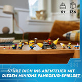 LEGO I - Simply Incorrigible 4 Minioni și mașina cu banane, set de joacă pentru I - Simply Incorrigible 4, jucărie pentru copii, cadou creativ Minioni pentru băieți și fete de la 6 ani 75580 Seturi de constructie Besuche den LEGO-Store