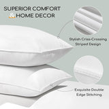 HARBOREST Pernă de pat pentru dormit, 2 bucăți, Pluș de lux, Pernă alternativă, Bună pentru cei care dorm lateral și pe spate, Colecția hotelului, Pernă, Standard/Queensize, 50.8 X 66 Cm Perne standard Naty Shop