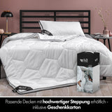 Pernă 80X80 Cm - design 2 în 1 - pernă în pernă - pernă de dormit mare respirabilă și lavabilă și 100% vegană - 2 perne 3 opțiuni - pernă cu umplutură 600G & 1200G Perne standard Naty Shop