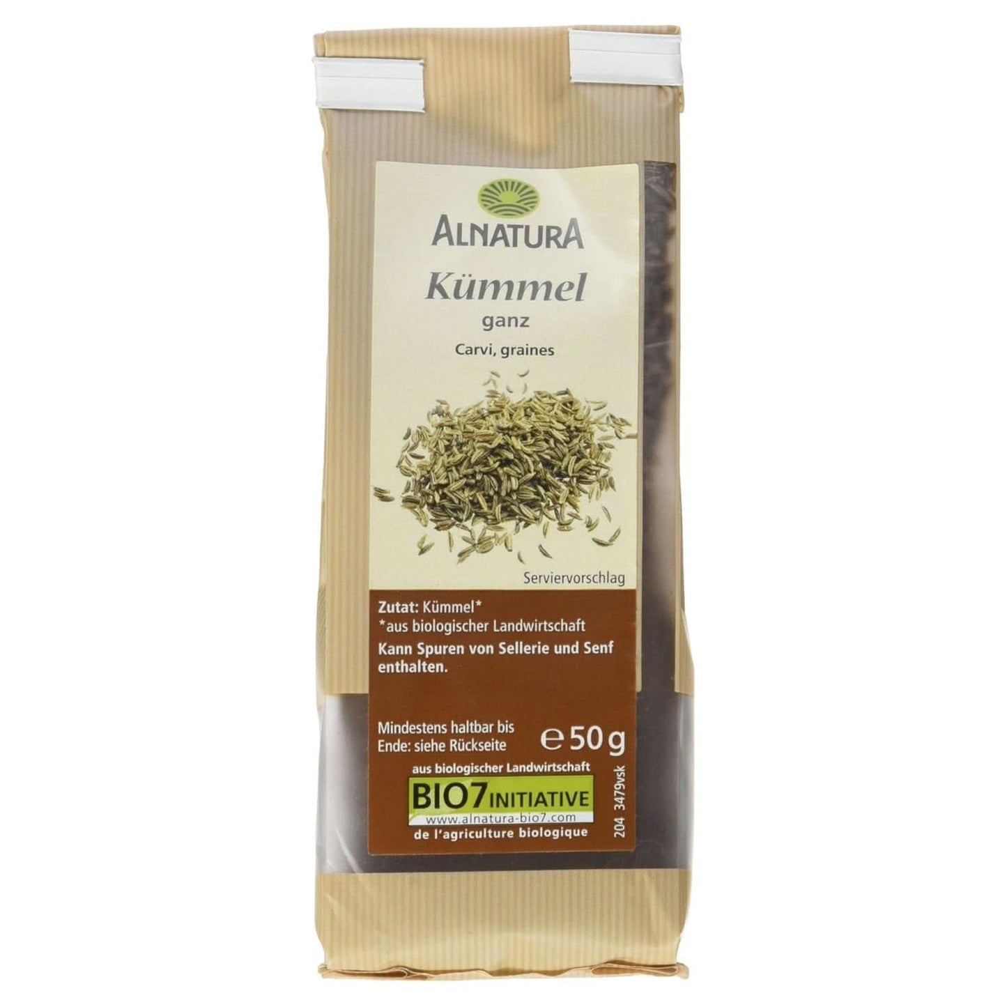 Chimen organic întreg, 50 grame Condimente Naty Shop
