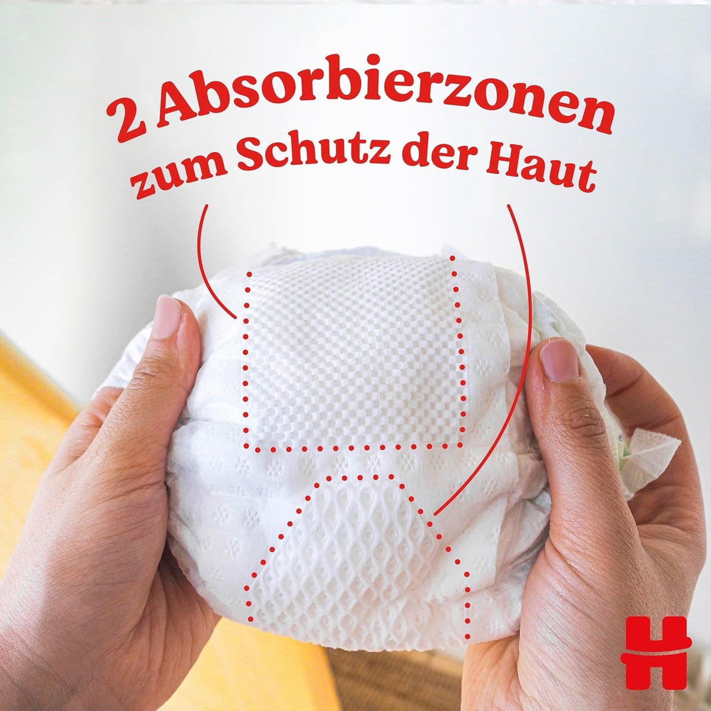 Scutece Huggies pentru nou-născuți, mărimea 2, 116 scutece (2 x 58), cutie pentru jumătate de lună
