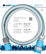 CELLFAST Cărucior pentru furtun de grădină Rolă pentru furtun cu 2 roți Înfășurator pentru furtun de grădină rezistent la coroziune Previne îndoirea furtunului 1/2" 45 m Aluplus