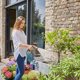 Set complet furtun spiralat Gardena 4647-20, cu retragere automată a furtunului, cu duză de pulverizare și racord robinet (lungime furtun: 10 m, diametru furtun: 9 mm, set: da)