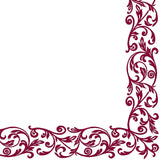 Shoptoria Rob Bordo șervețele roșu închis cu model ornamental - decorațiuni de masă / nuntă - 50 X șervețele de împăturit, 40 X 40 cm