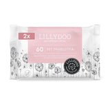 Șervețele umede LILLYDOO verzi, 600 bucăți (10 x 60), șervețel 100% fără plastic, rezistent la rupere - fără parfum, delicate și naturale, curățare delicată pentru pielea sensibilă, testate dermatologic