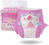 Scutece pentru adulți CutiePlusU, 10 bucăți, scutece de unică folosință cu tablă pentru femei și bărbați, absorbție maximă peste noapte - I Love Summer (Mărime medie 71-96 cm)