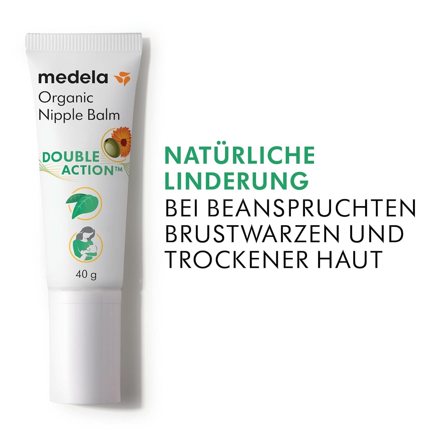 Medela Bio-Brustwarzenbalsm – Beruhigend Und Pflegend Für Stillende Mütter – Hergestellt Aus Natürlichen, Sicheren Inhaltsstoffen – Linderung Bei Beanspruchten Brustwarzen – Postpartum Essentials 40 G Accesorii Hrana si Alaptare Bebe Naty Shop