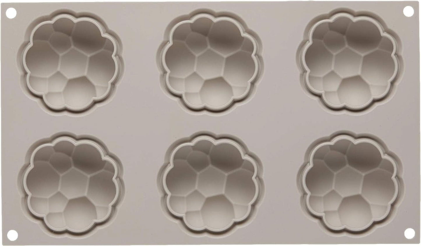 Silikomart, Formă pentru prăjiturele Tartufo de silicon, 8 Monoportii, Ø 62 H 52 mm Bucatarie Naty Shop Bollicine