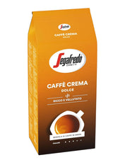 Segafredo Zanetti Caffè Crema Dolce - Boabe întregi (pachet de 1 kg) - Potrivit pentru Caffè Crema - Boabe de cafea prăjite ușor spre mediu, cu gust blând și echilibrat (pachet de 2)