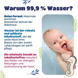 Șervețele umede Kindii Water Care - Aqua Baby Wipes - 100% vâscoză, 99,9% apă, extract de grapefruit, dimensiune fular 150x200, 100% biodegradabile, fără plastic, șervețele de curățare pentru piele sensibilă