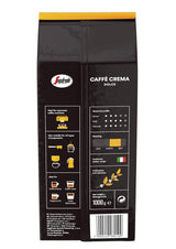 Segafredo Zanetti Caffè Crema Dolce - Boabe întregi (pachet de 1 kg) - Potrivit pentru Caffè Crema - Boabe de cafea prăjite ușor spre mediu, cu gust blând și echilibrat (pachet de 2)