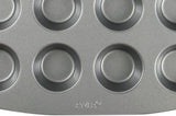 CSB111 Antihaftbeschichtete Mini-Muffinform Mit 24 Löchern Aus Karbonstahl, Edelstahl, Silver, 39.4 X 24.6 X 2.1 Cm Matrite si tavi pentru copt Naty Shop
